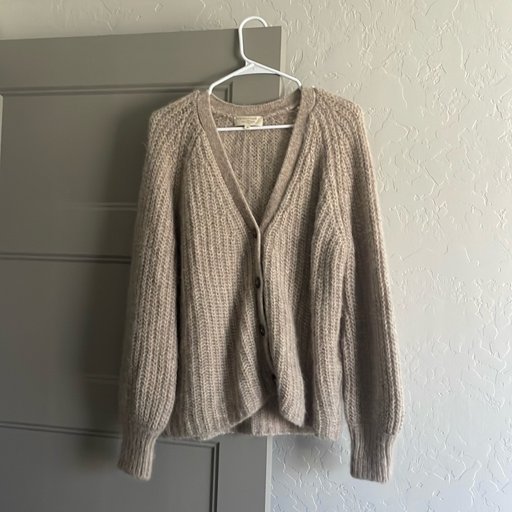 Sezane Basile Cardigan Light Beige - Worn Once!